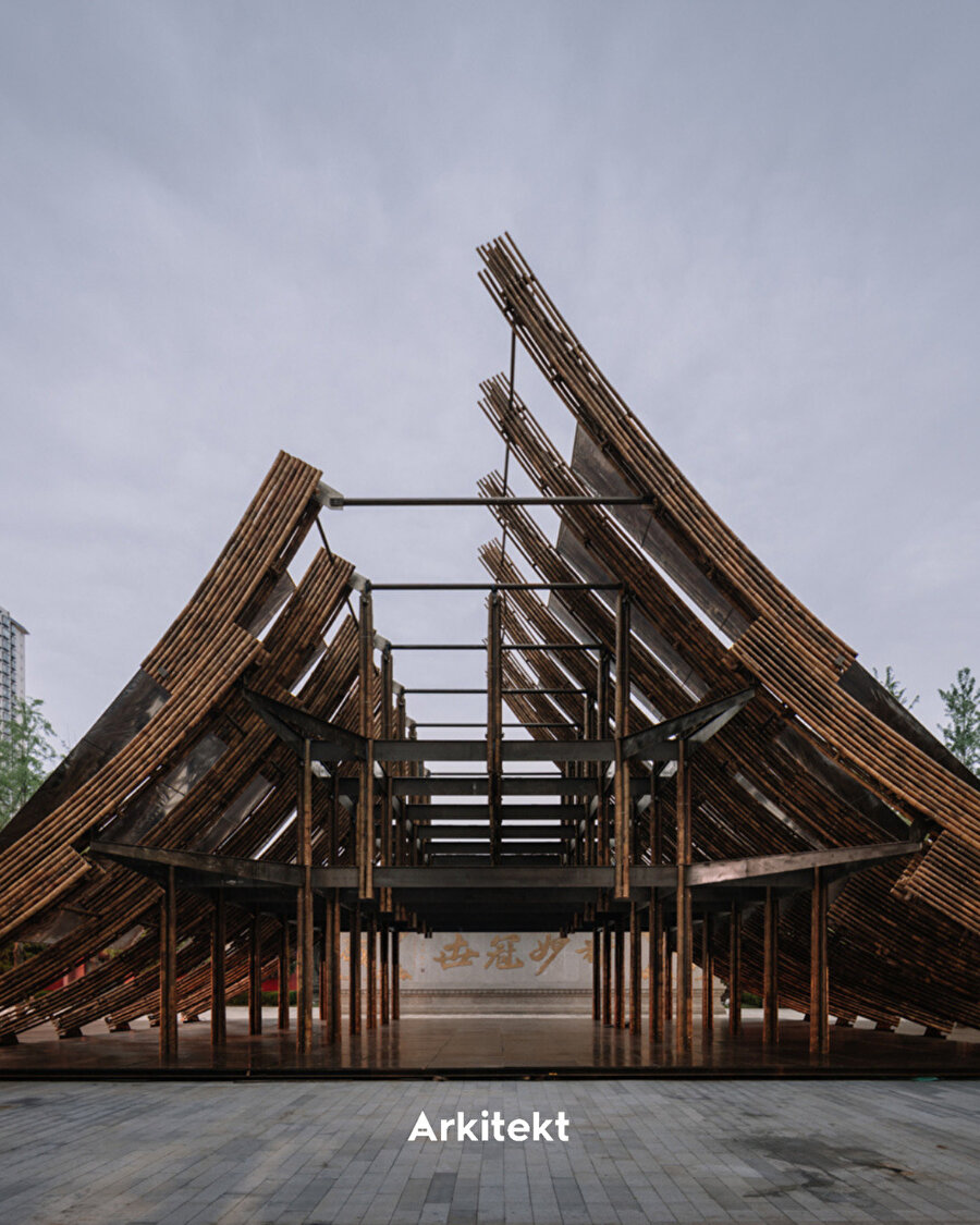 Chinese Bamboo Eight Pavilion / RoarcRenew