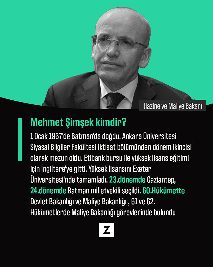 Yeni Hazine ve Maliye Bakanı Mehmet Şimşek kimdir?