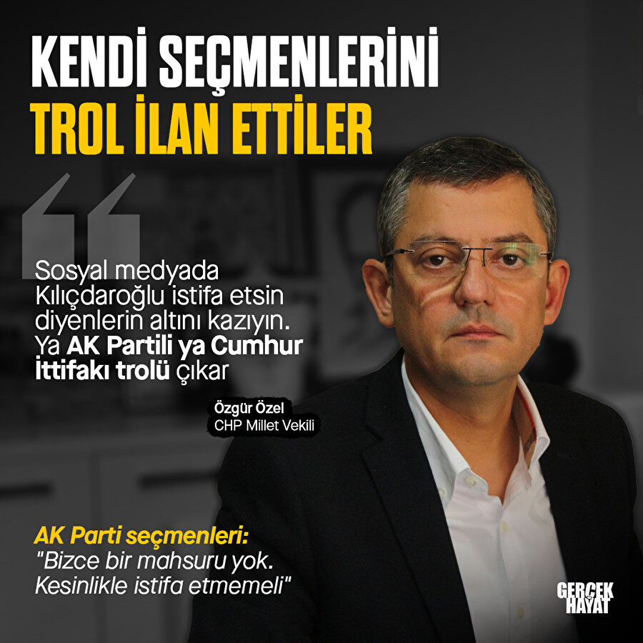 CHP, kendi seçmenine troll dedi