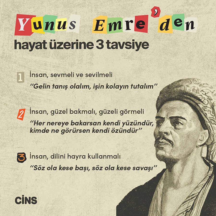 Yunus Emre'den hayat üzerine 3 tavsiye