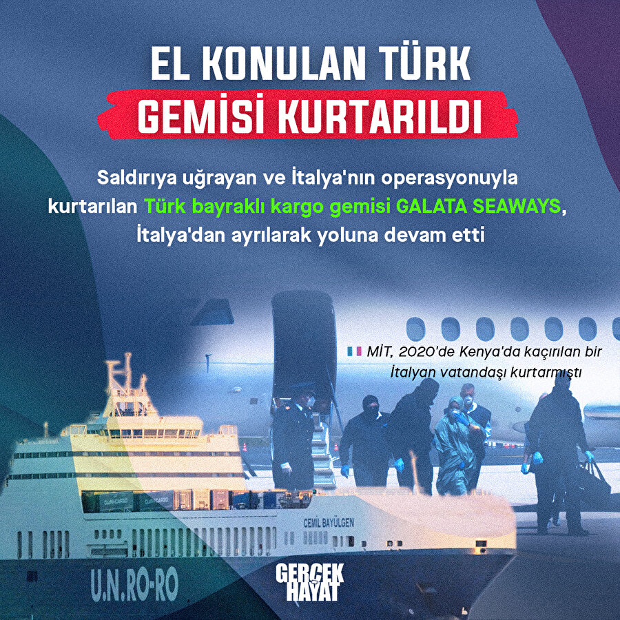 İtalya, Türk gemisini operasyonla kurtardı