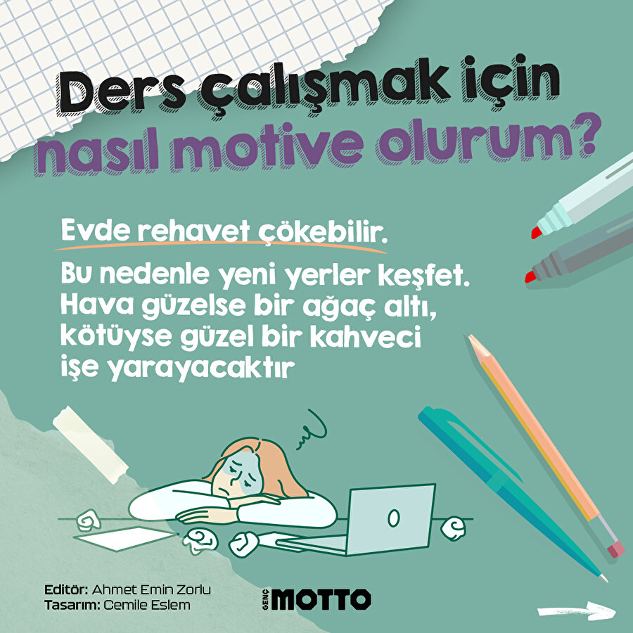Ders çalışmak için nasıl motive olurum?