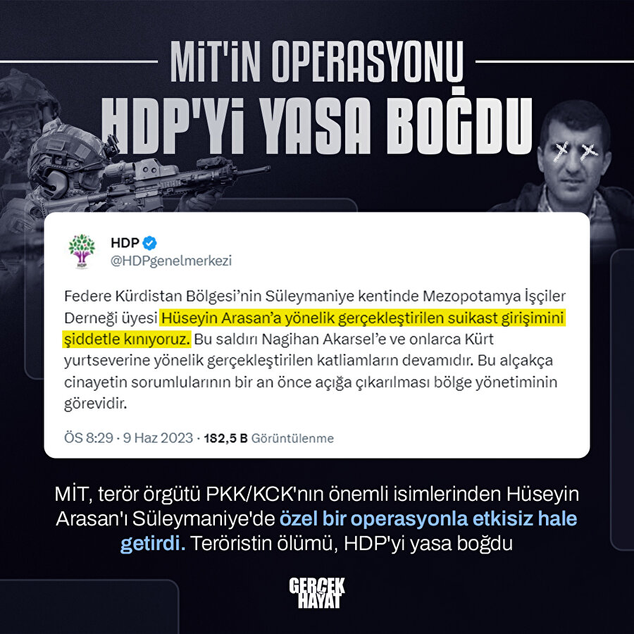 MİT etkisizleştirdi, HDP ağıt yaktı