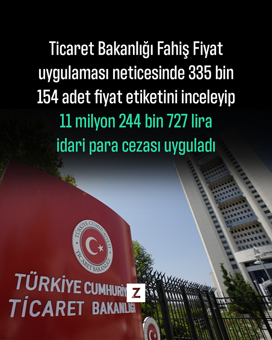 Ticaret Bakanlığı'ndan aldatıcı fiyat etiketlerine 11,2 milyonluk ceza