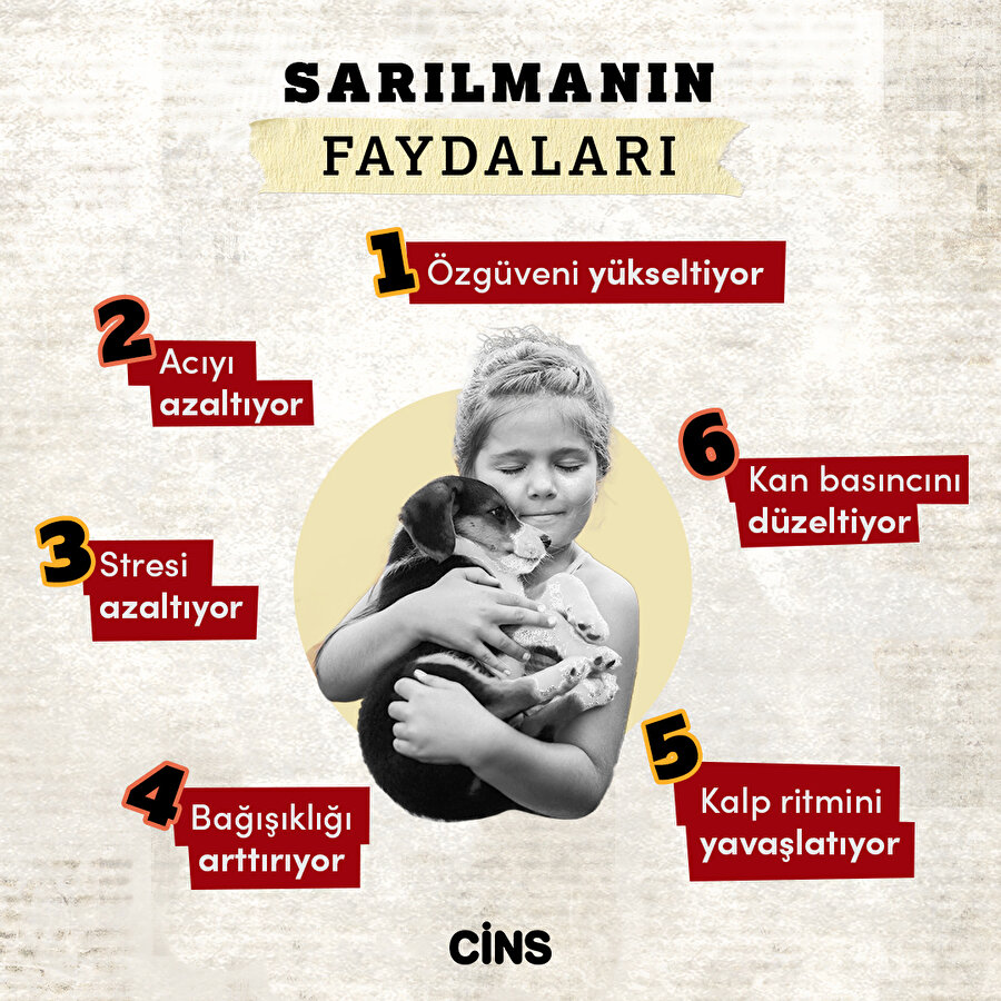 Sarılmanın faydaları
