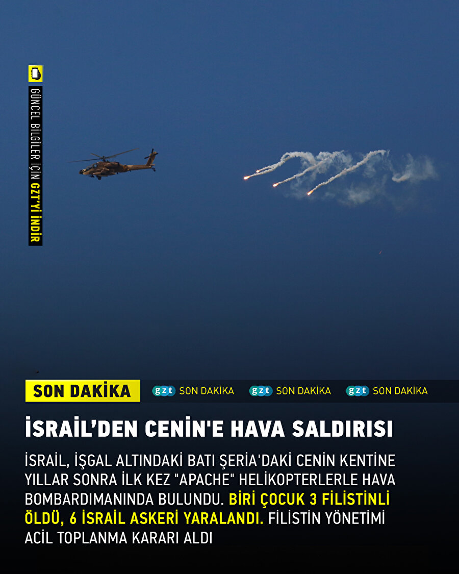 İsrail'den Cenin'e Hava Saldırısı 
