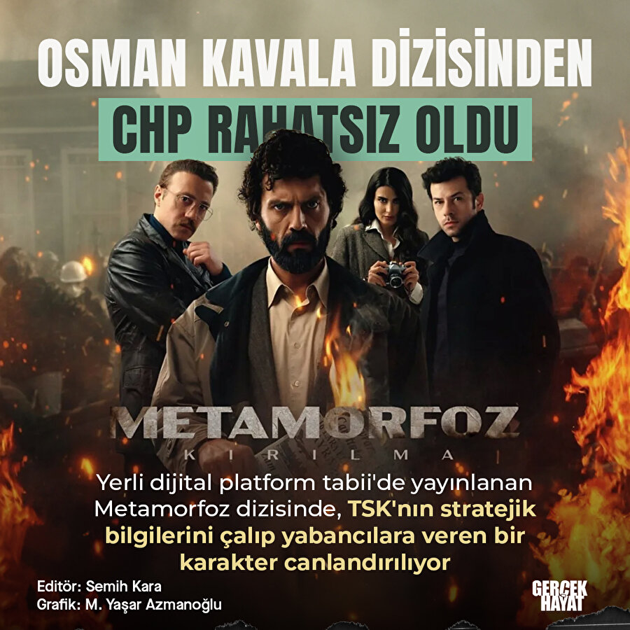 CHP, terörist Osman Kavala'yı anlatan tabii'ye tepki gösterdi