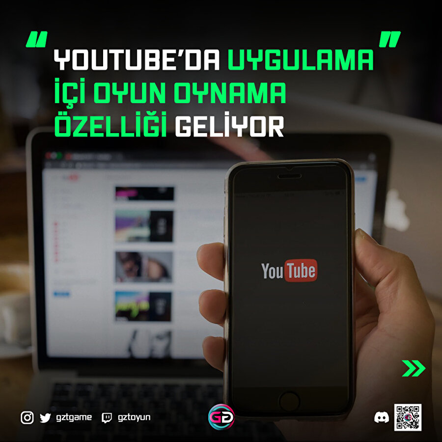 YouTube’da uygulama içi oyun oynama özelliği geliyor