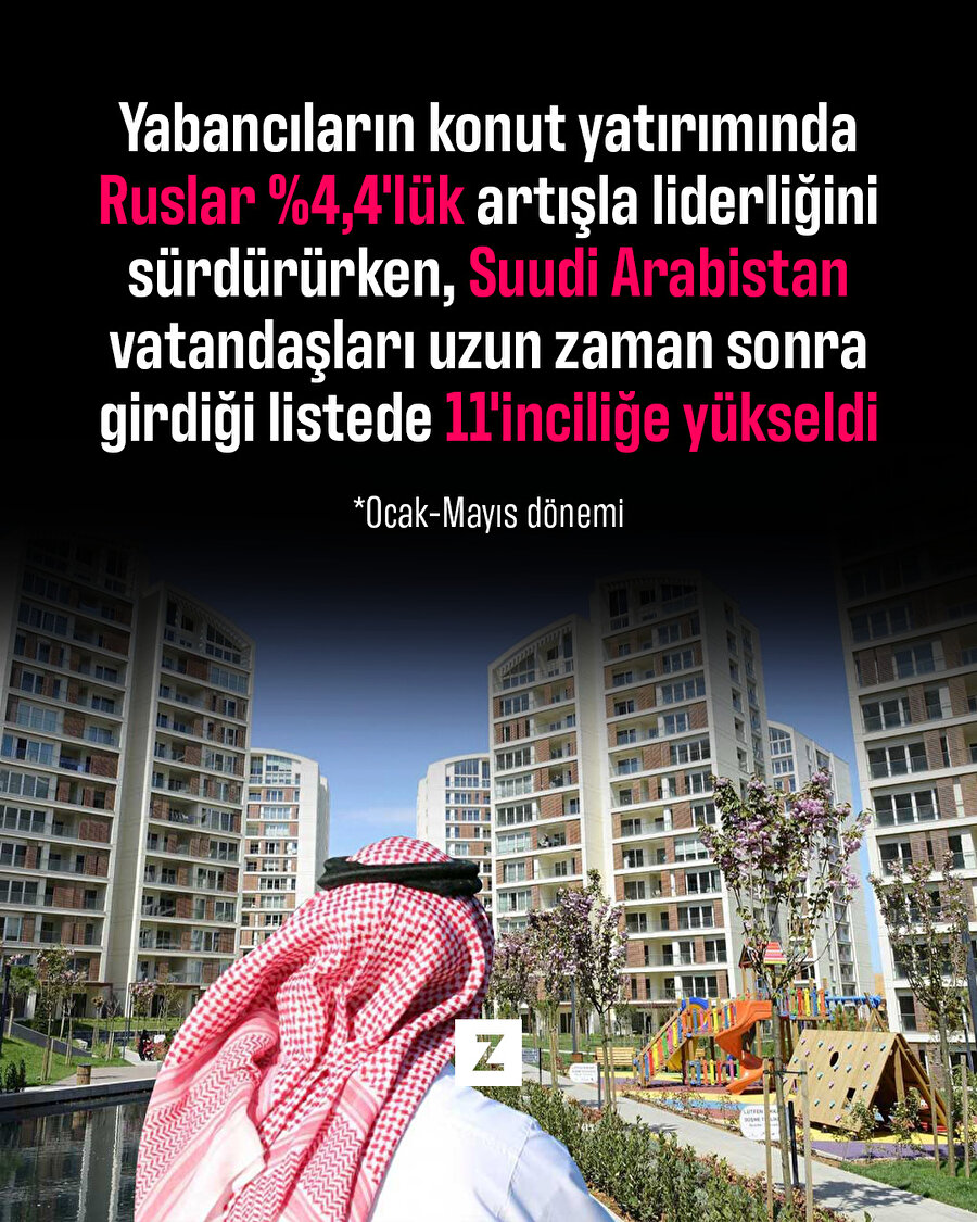 Konut yatırımında Ruslar liderliğini sürdürdü