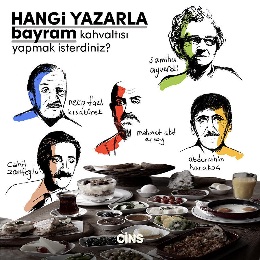 Hangi yazarla bayram kahvaltısı yapmak isterdiniz?