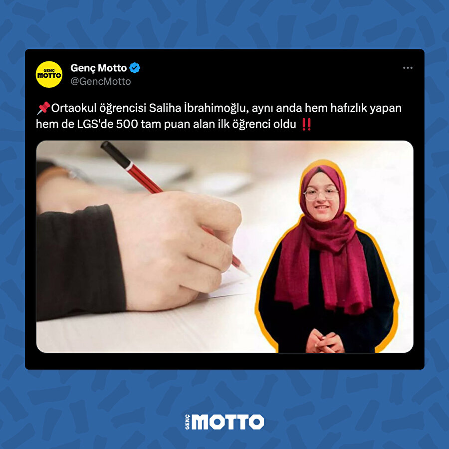 Hem Hafız hem LGS birincisi
