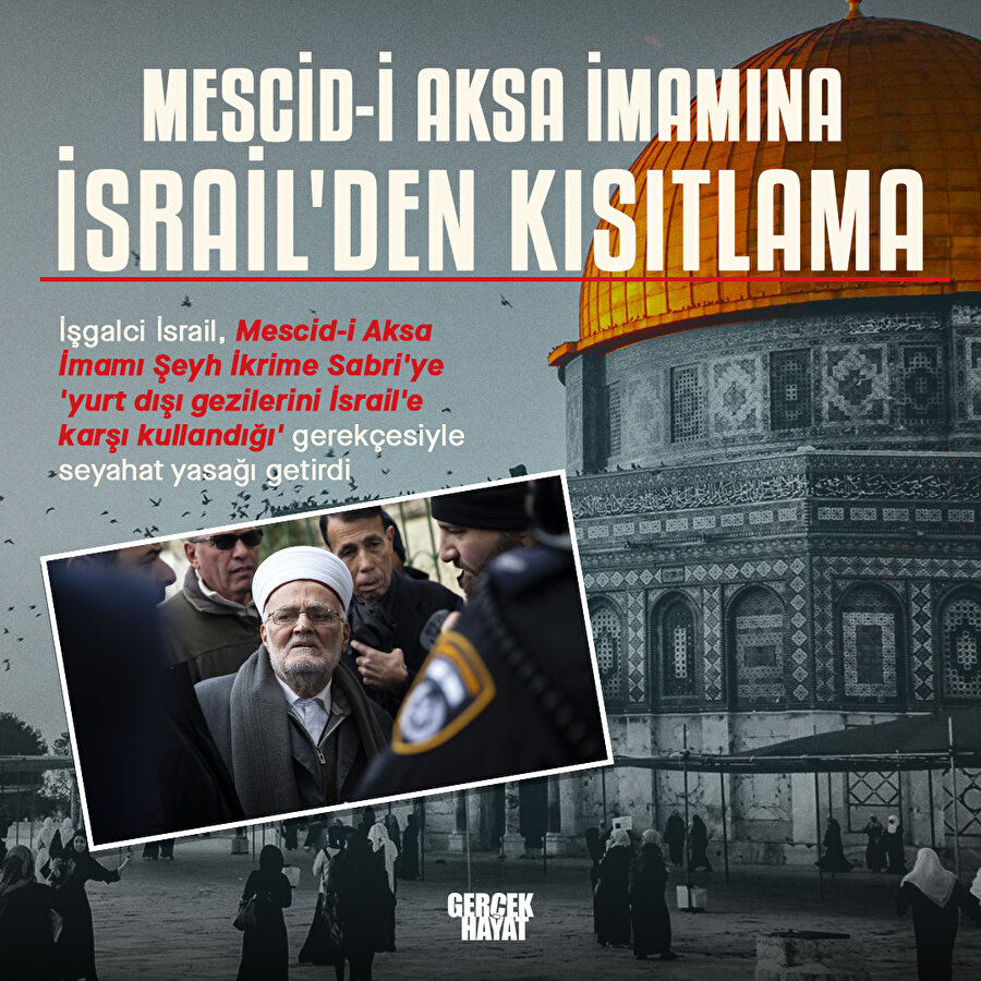 Mescid-i Aksa İmaımına seyahat yasağı