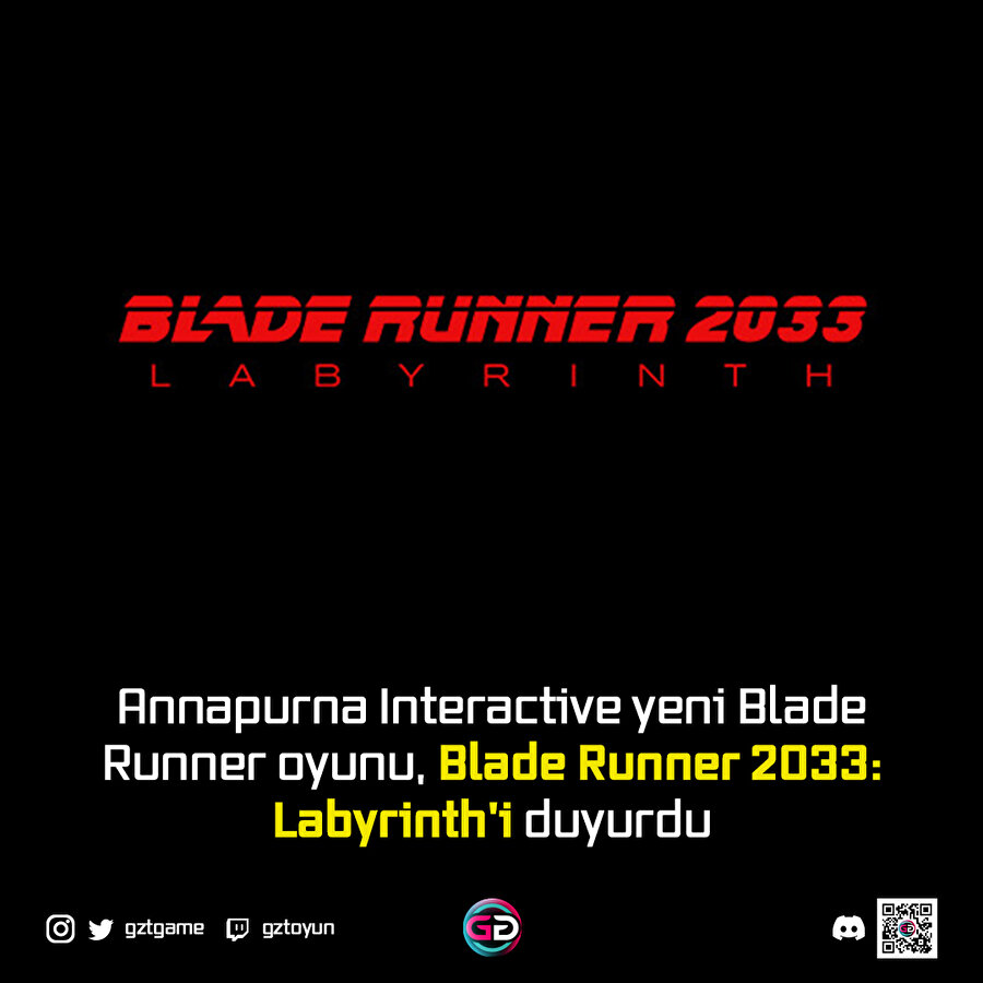 Annapurna Interactive yeni bir Blade Runner oyunu geliştirdiğini duyurdu