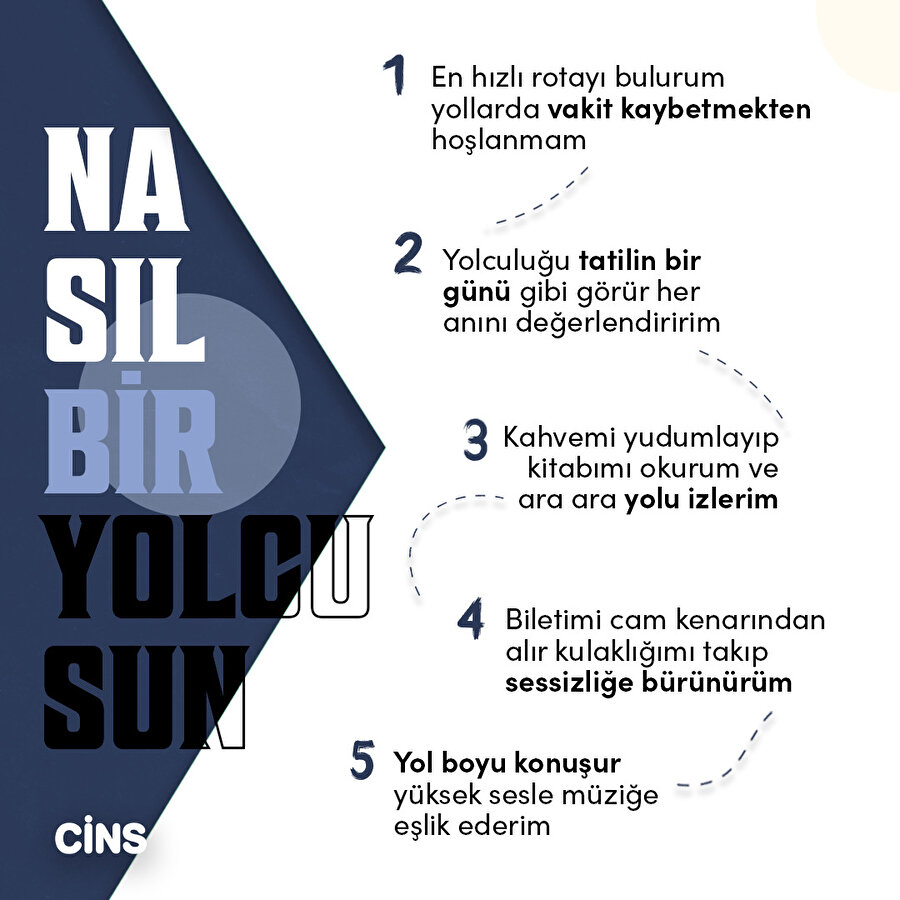 Nasıl bir yolcusun?