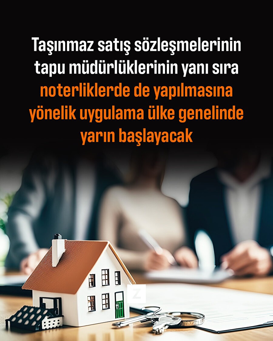 Noterden gayrimenkul satışı gerçekleşebilecek