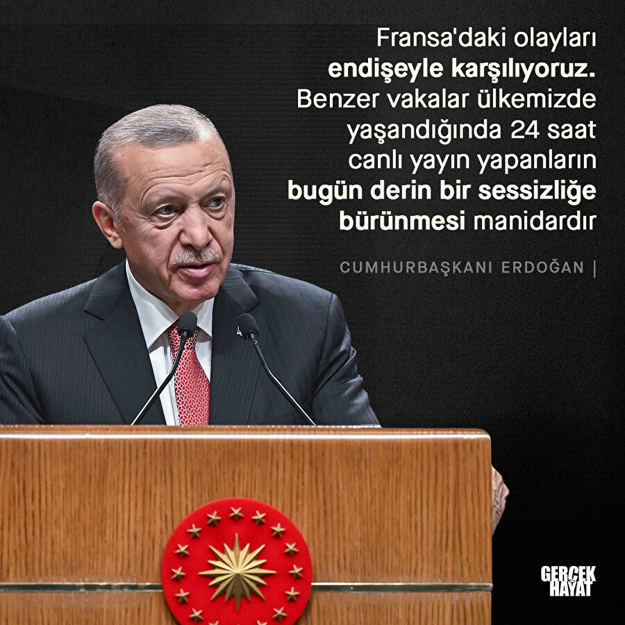 Cumhurbaşkanı Erdoğan'dan Fransa açıklaması