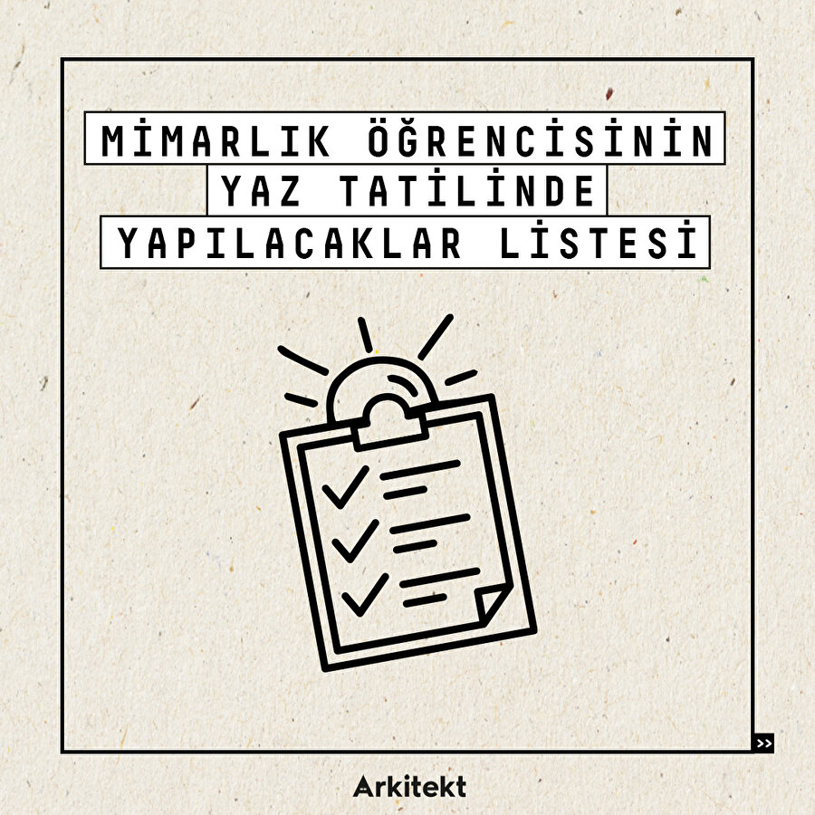 Mimarlık öğrencilerine hazır liste! 