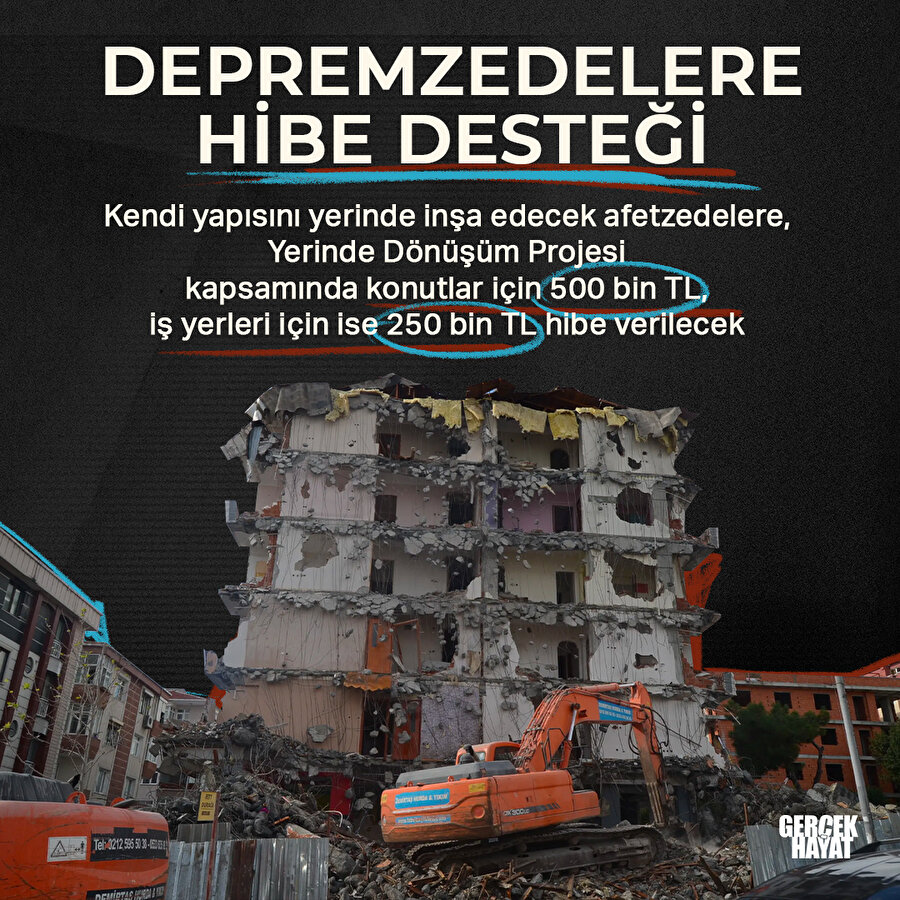 Depremzedelere hibe desteği açıklandı