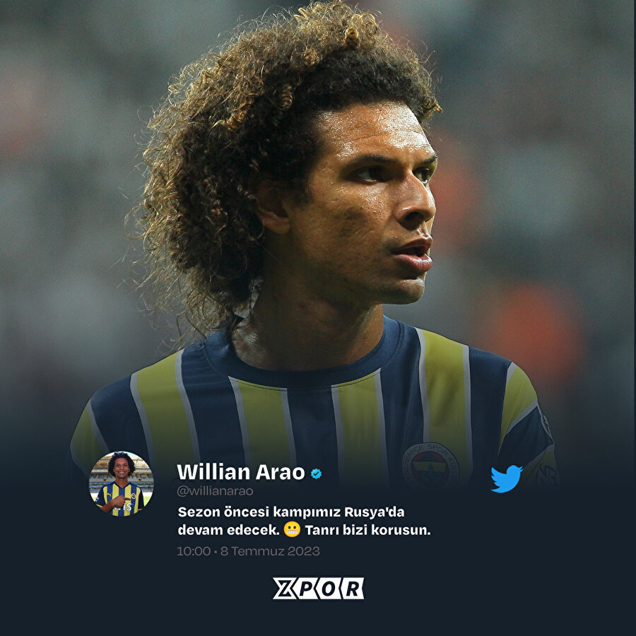 Fenerbahçeli Willian Arao'dan Rusya paylaşımı