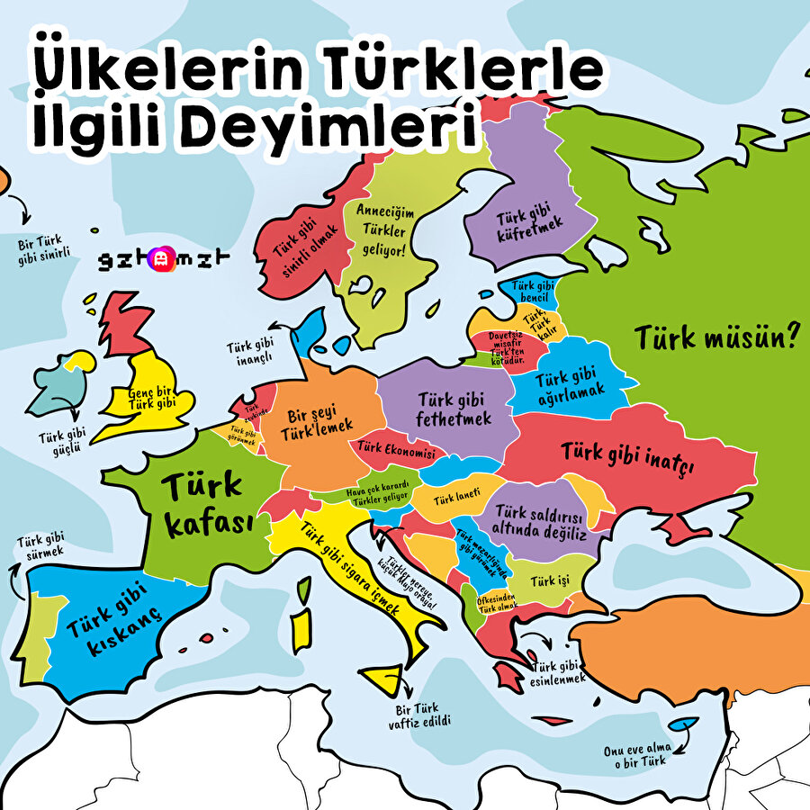 Ülkelerin Türklerle ilgili deyimlerine beraber bakalım