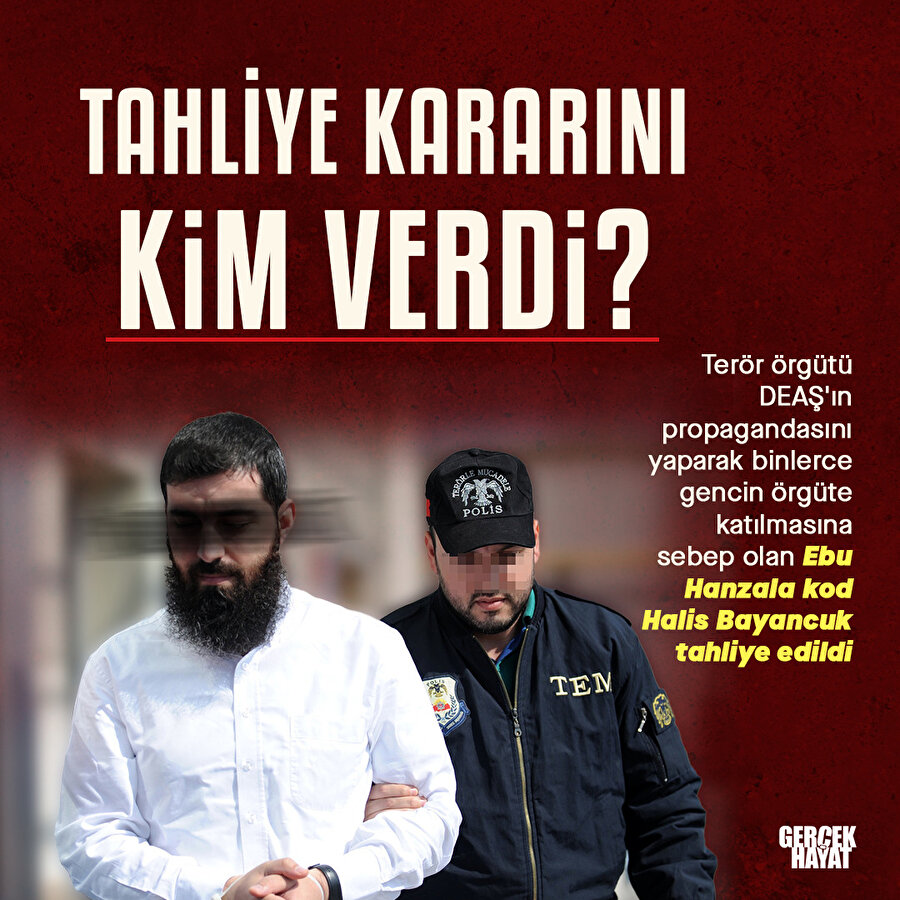 Ebu Hanzala tahliye edildi