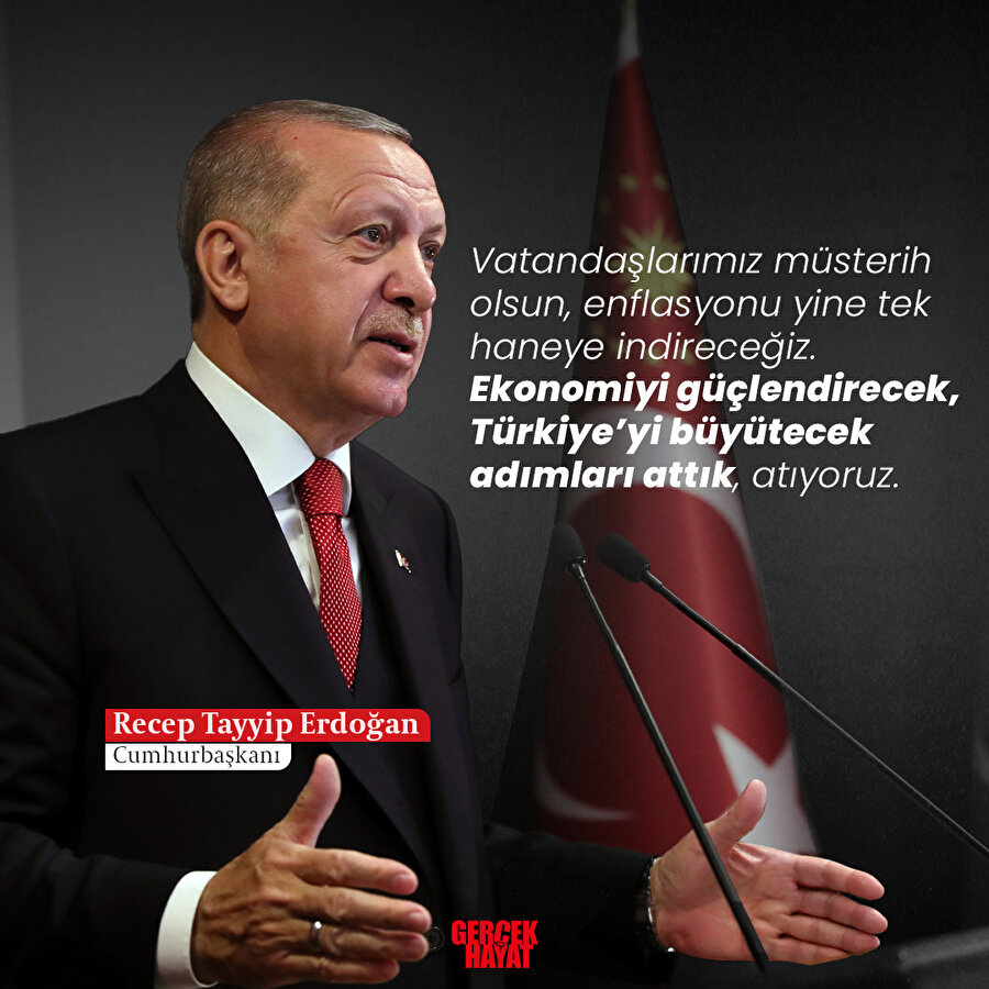Erdoğan'dan enflasyon açıklaması