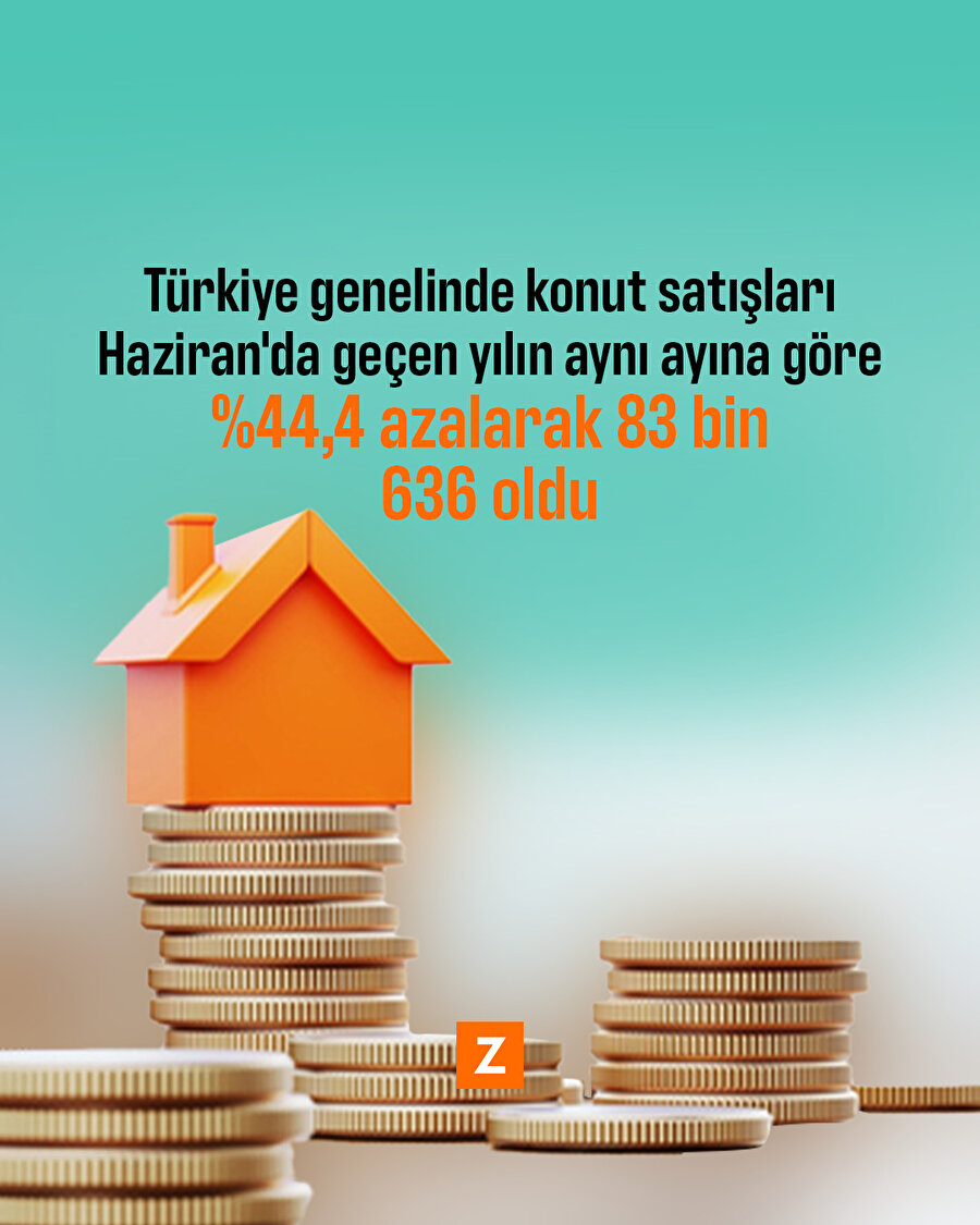 Türkiye'de Haziran'da 83 bin 636 konut satıldı
