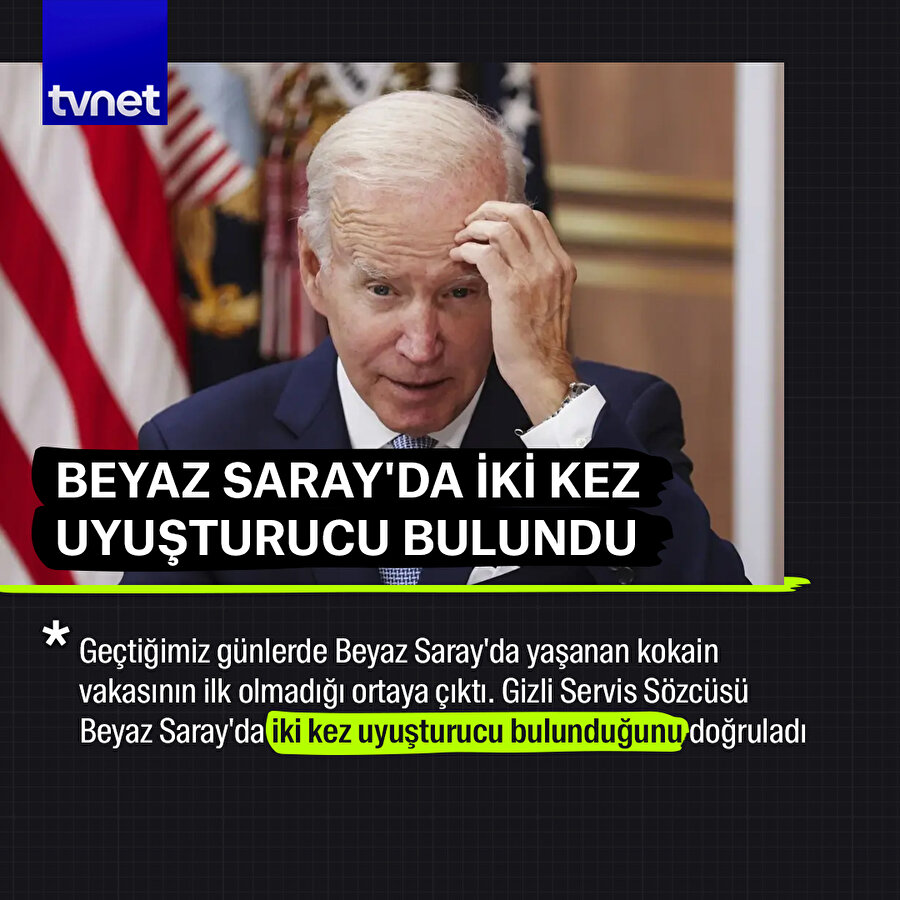 Beyaz Saray'daki uyuşturucu vakası yeni değil