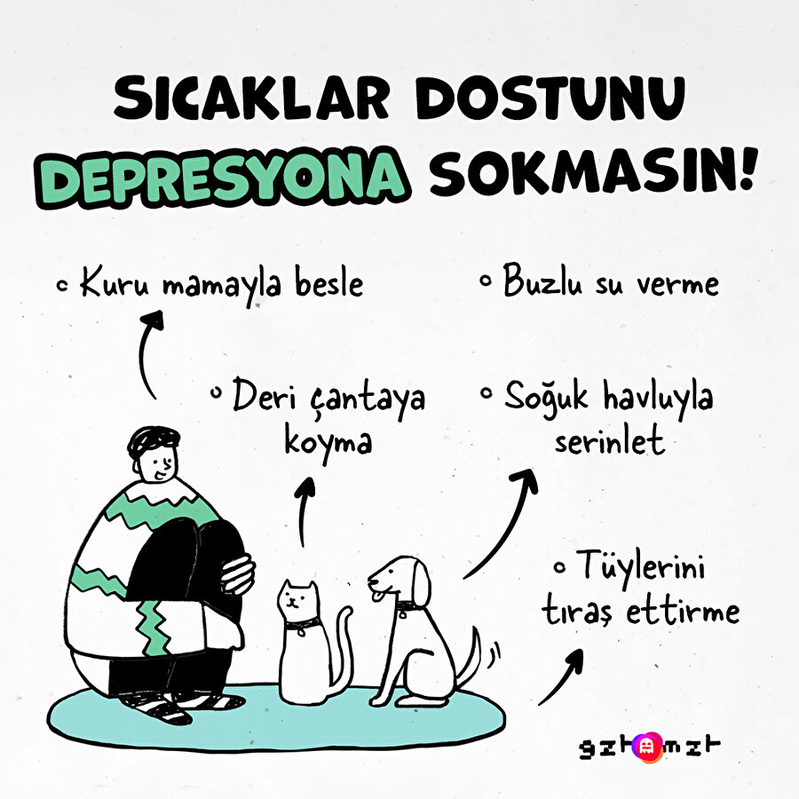 Sıcaklar dostunu depresyona sokmasın