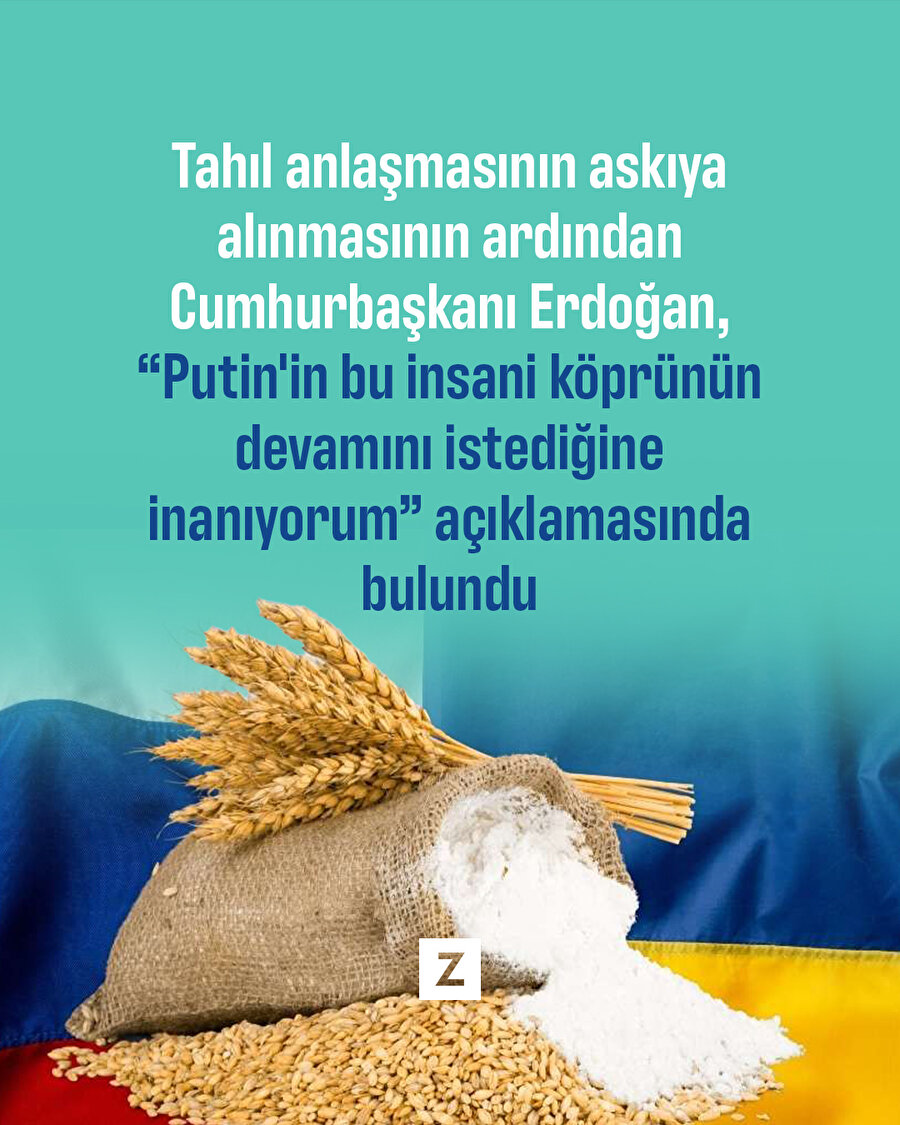 Tahıl koridoru anlaşması askıya alındı