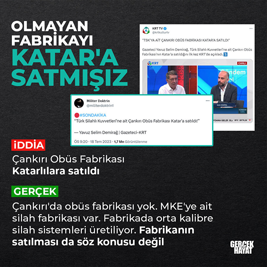 Obüs fabrikası Katarlılara mı satıldı?