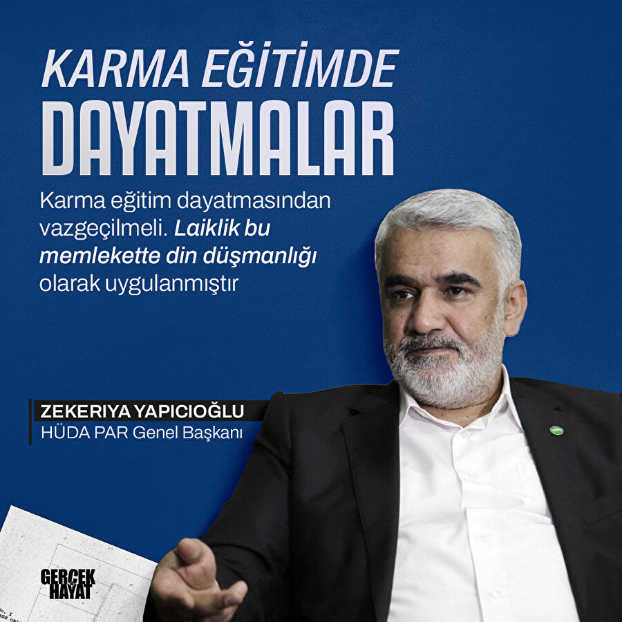Karma eğitim dayatması