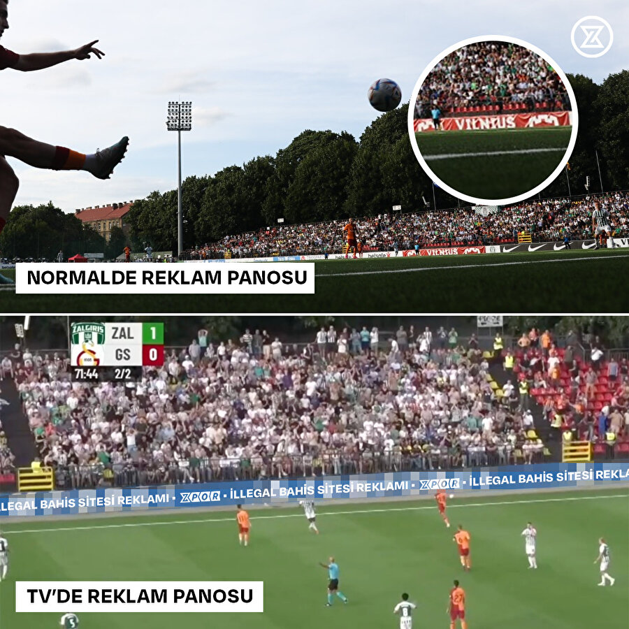 Statta farklı, yayında farklı reklam