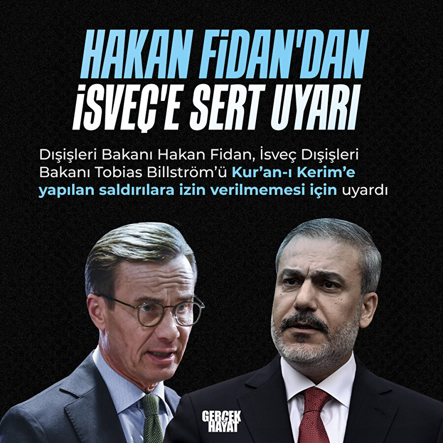 Hakan Fidan İsveç'i uyardı
