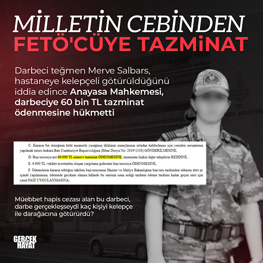 Millet, kendine kurşun atanlara bir de para verecek