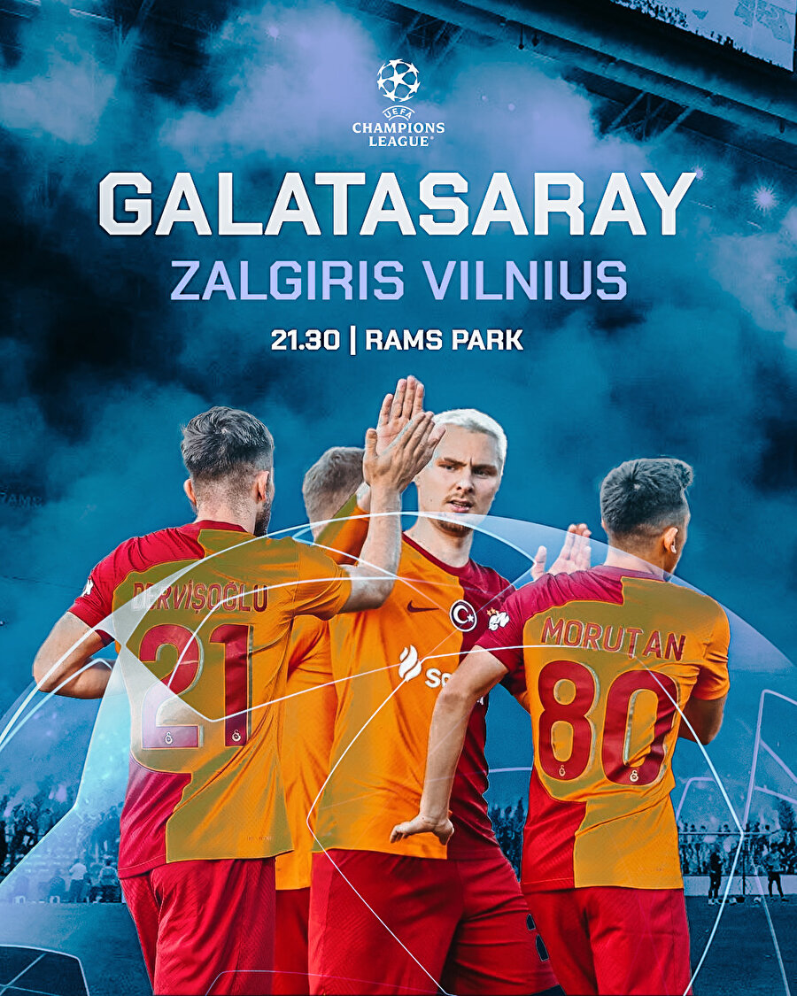 Galatasaray, Zalgiris'i konuk edecek