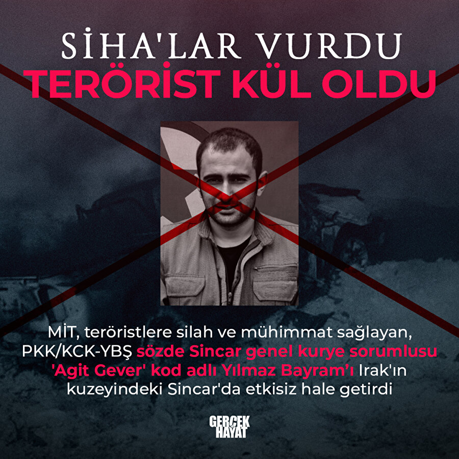 MİT'ten Sincar'da SİHA operayonu