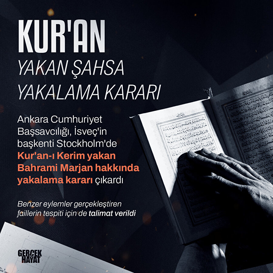 Kur'an yakan İranlıya yakalama kararı