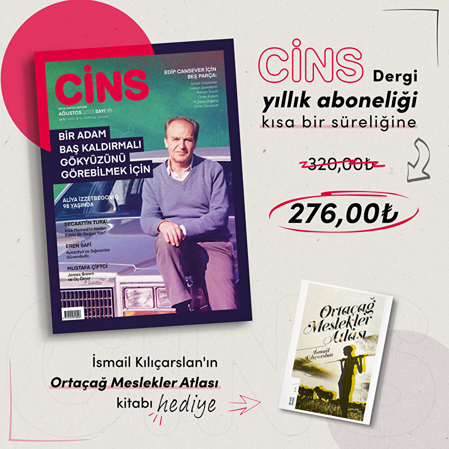 Cins yıllık aboneliğinde büyük indirim 
