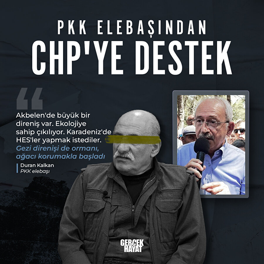 PKK elebaşı Duran Kalkan, Akbelen'e destek açıklaması yaptı