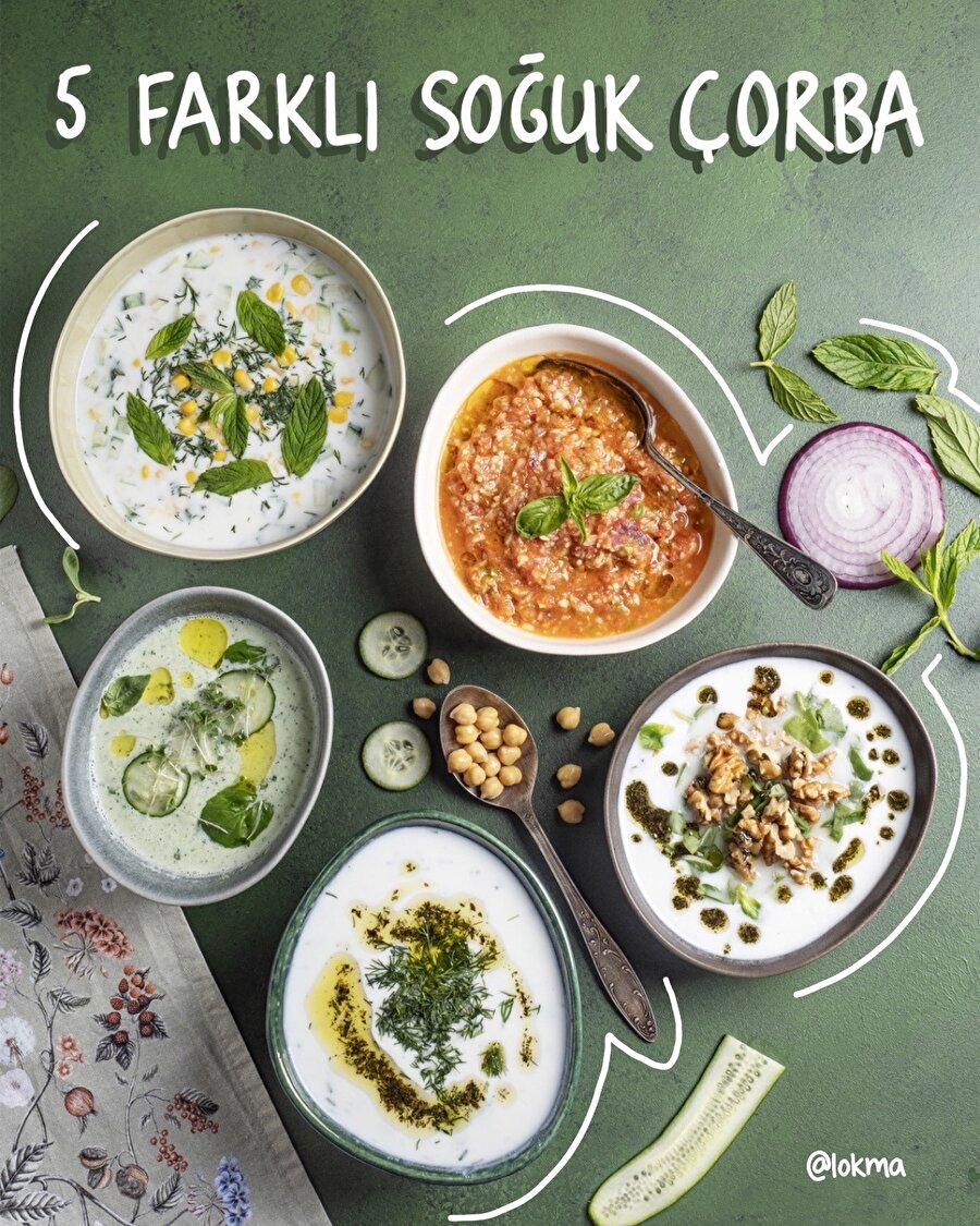 5 farklı soğuk çorba
