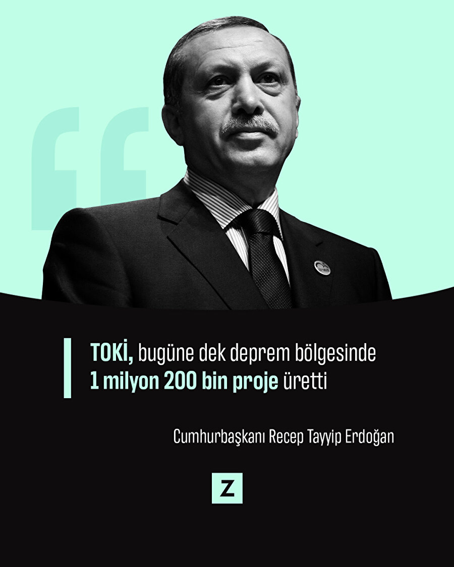 TOKİ, bugüne dek deprem bölgesinde 1 milyon 200 bin proje üretti