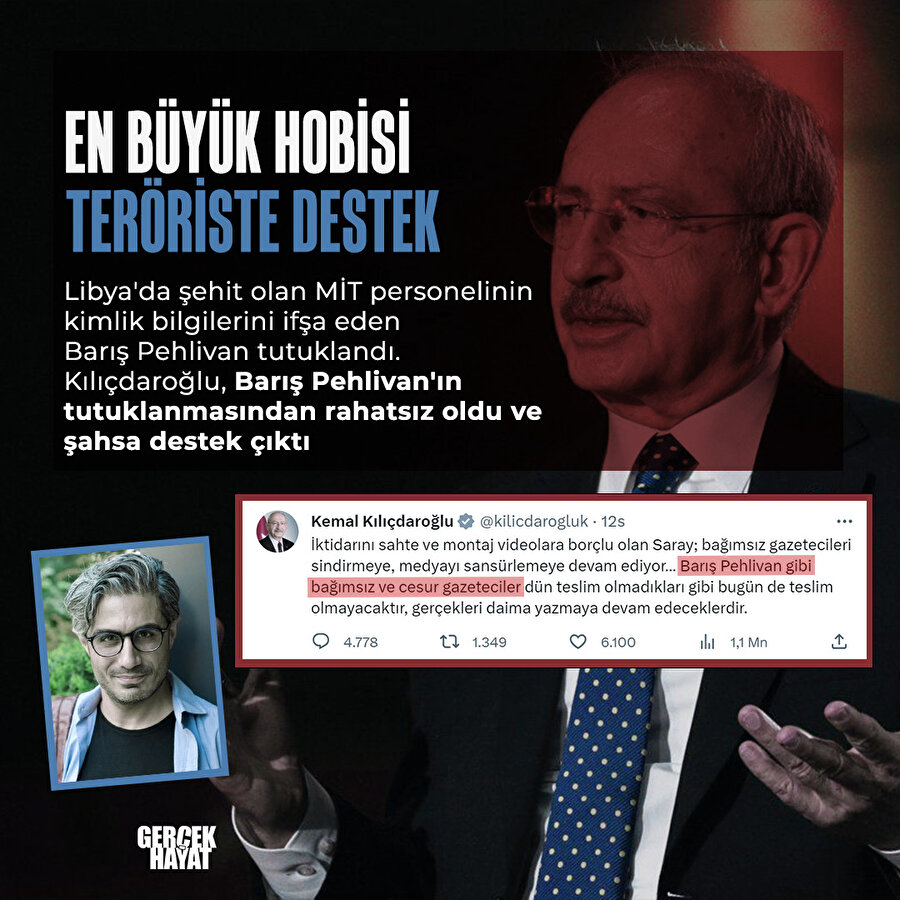 Kılıçdaroğlu Barış Pehlivan'a sahip çıktı