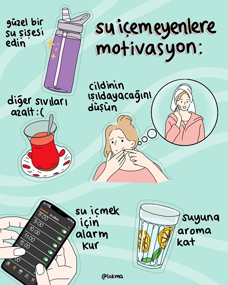 Su içemeyenlere motivasyon: