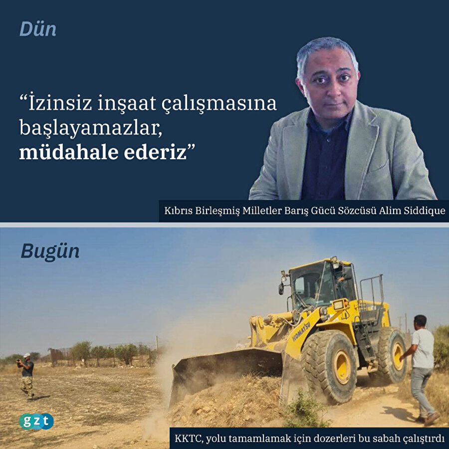 KKTC'de Pile Yolu çalışmaları sürüyor