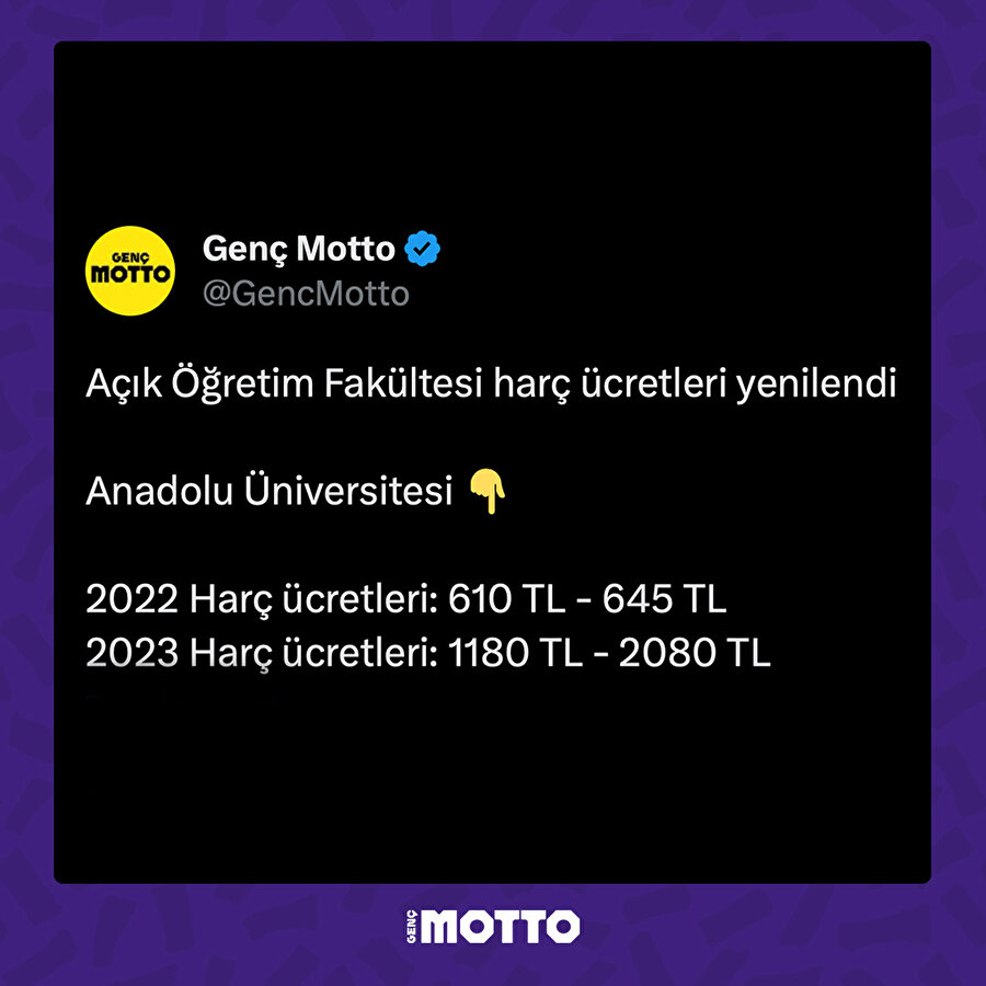 Açık Öğretim Fakültesi harç ücretlerine zam geldi