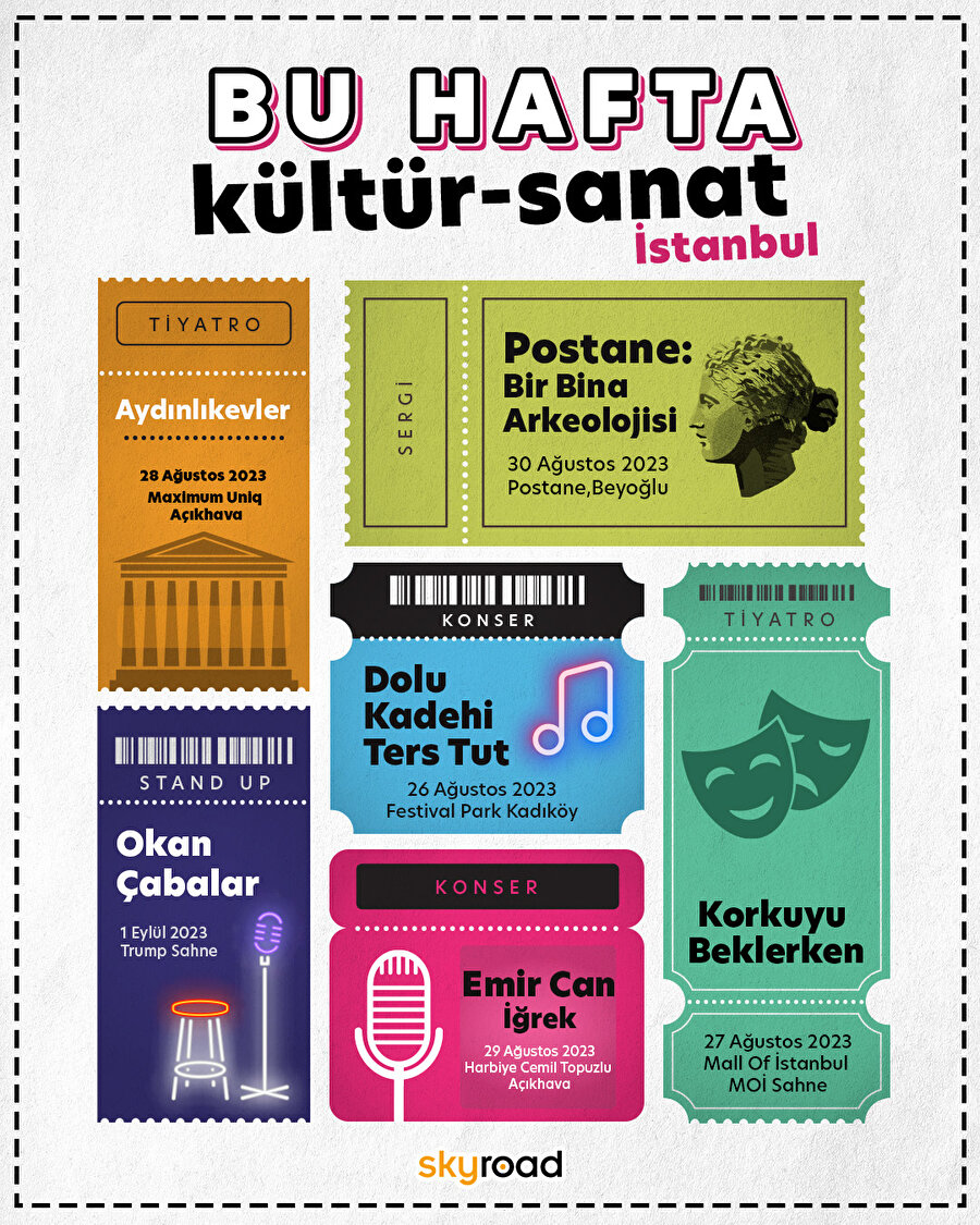 Haftanın sanat haberleri: 26 - 31 Ağustos