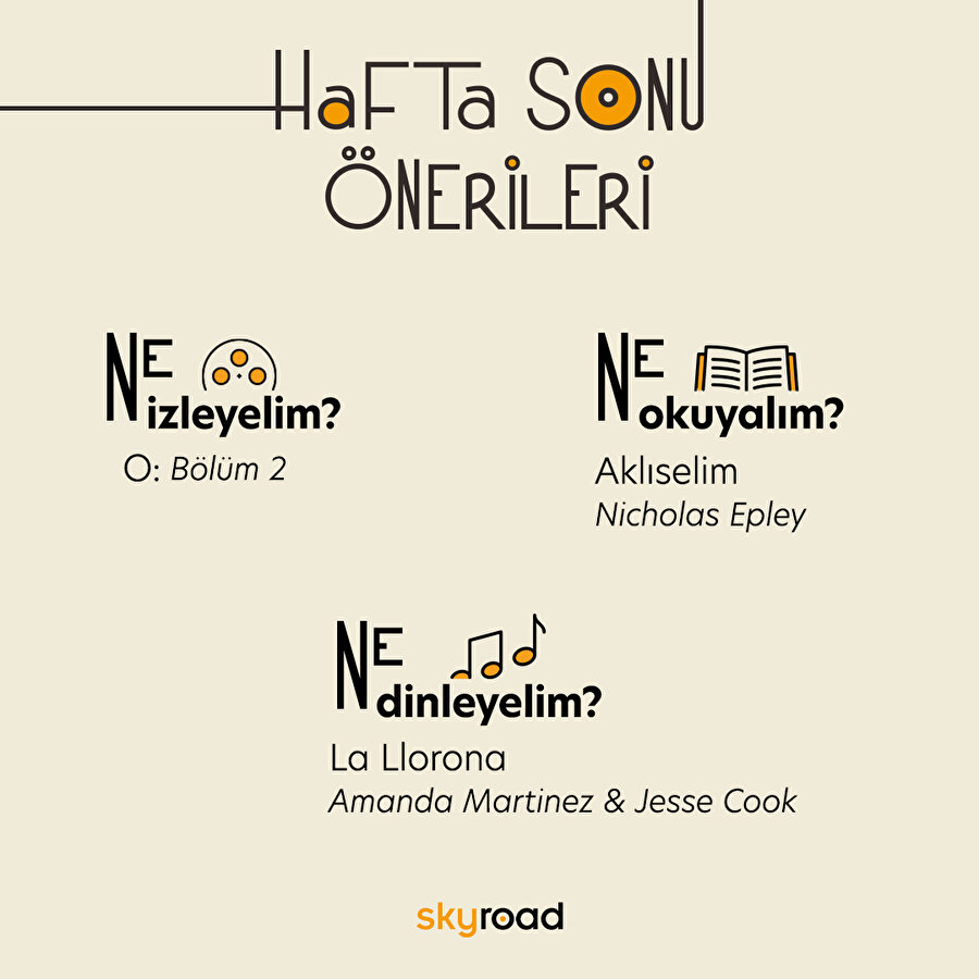 Hafta sonu önerileri 🙌