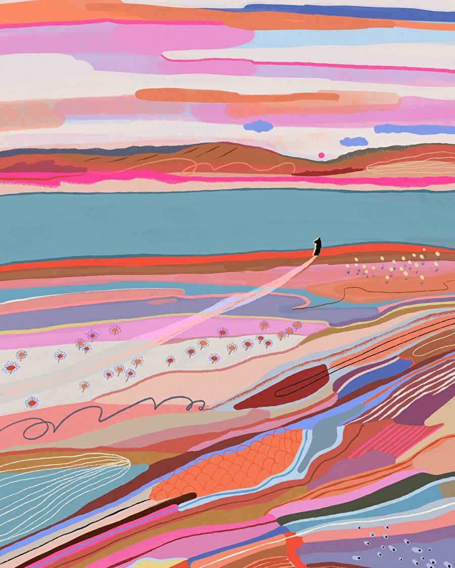 Marina Aester ve renkli manzaraları 😌