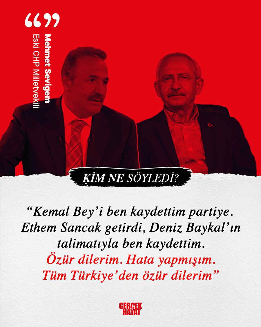 Mehmet Sevigen'den geç gelen özür...